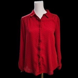 Valentine's Polka Dot Women's Blouse